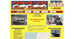 Desktop Screenshot of hamlinlakeboatrentals.com