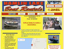 Tablet Screenshot of hamlinlakeboatrentals.com